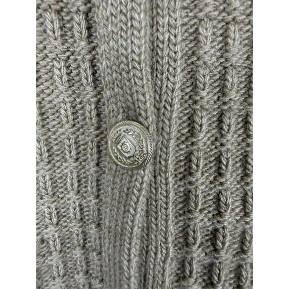 MNG Mango Chunky Knit Cardigan Gold Buttons Long Sleeve Womens S NWT Preppy - Picture 5 of 13